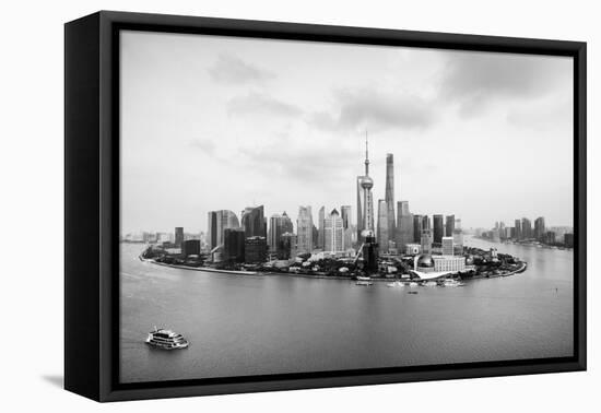 China 10MKm2 Collection - Shanghai Skyline with Oriental Pearl Tower-Philippe Hugonnard-Framed Stretched Canvas