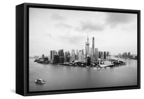 China 10MKm2 Collection - Shanghai Skyline with Oriental Pearl Tower-Philippe Hugonnard-Framed Stretched Canvas