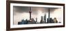 China 10MKm2 Collection - Shanghai Skyline with Oriental Pearl Tower-Philippe Hugonnard-Framed Photographic Print