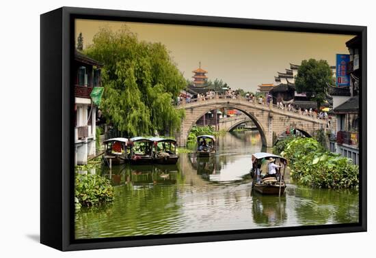 China 10MKm2 Collection - Shanghai Water Town - Qibao-Philippe Hugonnard-Framed Stretched Canvas