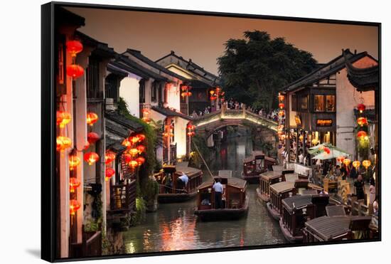 China 10MKm2 Collection - Shantang water Town - Suzhou-Philippe Hugonnard-Framed Stretched Canvas