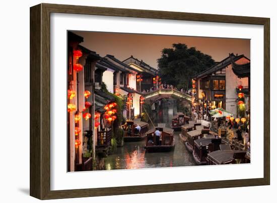 China 10MKm2 Collection - Shantang water Town - Suzhou-Philippe Hugonnard-Framed Photographic Print