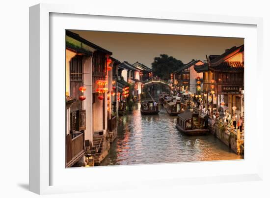 China 10MKm2 Collection - Shantang water Town - Suzhou-Philippe Hugonnard-Framed Photographic Print