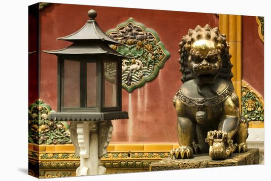 China 10MKm2 Collection - Statue of Imperial Palace of Forbidden City-Philippe Hugonnard-Stretched Canvas