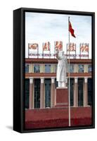 China 10MKm2 Collection - Statue of Mao Zedong in front of the museum-Philippe Hugonnard-Framed Stretched Canvas