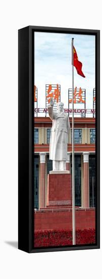 China 10MKm2 Collection - Statue of Mao Zedong-Philippe Hugonnard-Framed Stretched Canvas