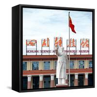 China 10MKm2 Collection - Statue of Mao Zedong-Philippe Hugonnard-Framed Stretched Canvas