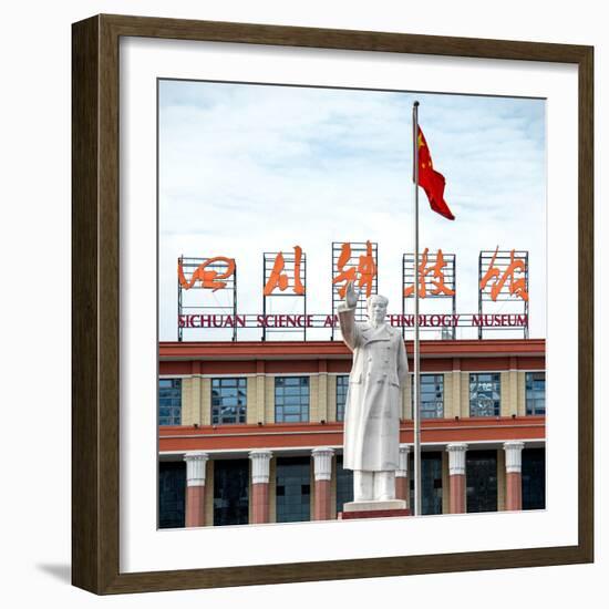 China 10MKm2 Collection - Statue of Mao Zedong-Philippe Hugonnard-Framed Photographic Print