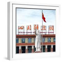 China 10MKm2 Collection - Statue of Mao Zedong-Philippe Hugonnard-Framed Photographic Print