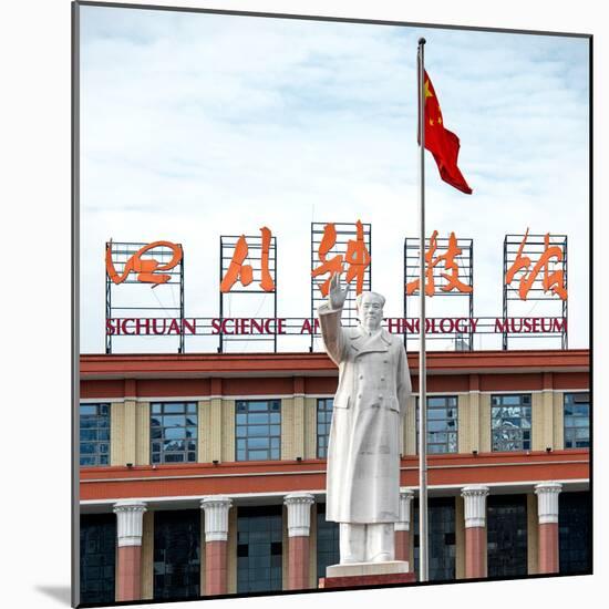 China 10MKm2 Collection - Statue of Mao Zedong-Philippe Hugonnard-Mounted Photographic Print