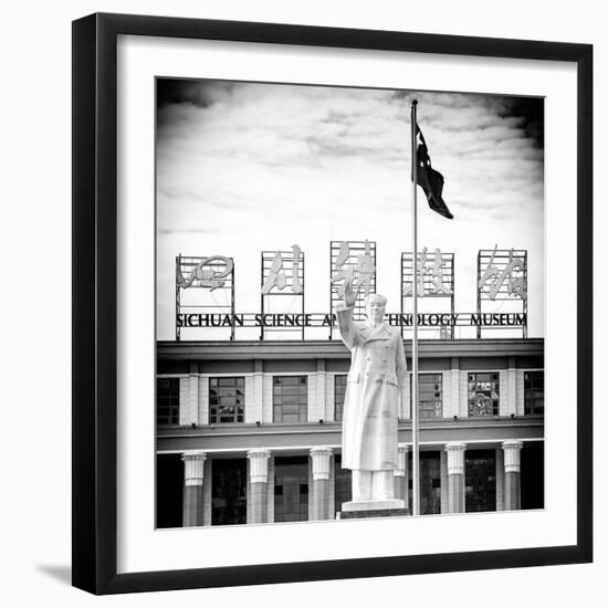 China 10MKm2 Collection - Statue of Mao Zedong-Philippe Hugonnard-Framed Photographic Print