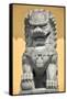 China 10MKm2 Collection - Stone Lion Statue-Philippe Hugonnard-Framed Stretched Canvas