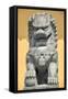 China 10MKm2 Collection - Stone Lion Statue-Philippe Hugonnard-Framed Stretched Canvas