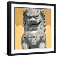 China 10MKm2 Collection - Stone Lion Statue-Philippe Hugonnard-Framed Photographic Print