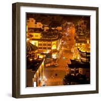 China 10MKm2 Collection - Street Scene in Downtown Shanghai-Philippe Hugonnard-Framed Photographic Print