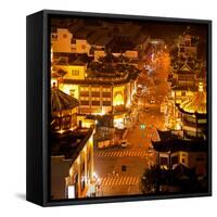 China 10MKm2 Collection - Street Scene in Downtown Shanghai-Philippe Hugonnard-Framed Stretched Canvas