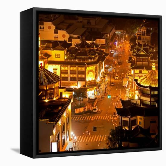 China 10MKm2 Collection - Street Scene in Downtown Shanghai-Philippe Hugonnard-Framed Stretched Canvas