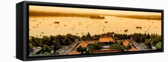 China 10MKm2 Collection - Summer Palace and Lotus Lake-Philippe Hugonnard-Framed Stretched Canvas