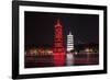 China 10MKm2 Collection - Sun & Moon Twin Pagodas-Philippe Hugonnard-Framed Photographic Print