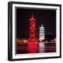 China 10MKm2 Collection - Sun & Moon Twin Pagodas-Philippe Hugonnard-Framed Photographic Print