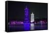China 10MKm2 Collection - Sun & Moon Twin Pagodas-Philippe Hugonnard-Framed Stretched Canvas