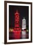 China 10MKm2 Collection - Sun & Moon Twin Pagodas-Philippe Hugonnard-Framed Photographic Print