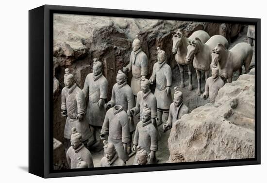 China 10MKm2 Collection - Terracotta Warriors and Horses-Philippe Hugonnard-Framed Stretched Canvas