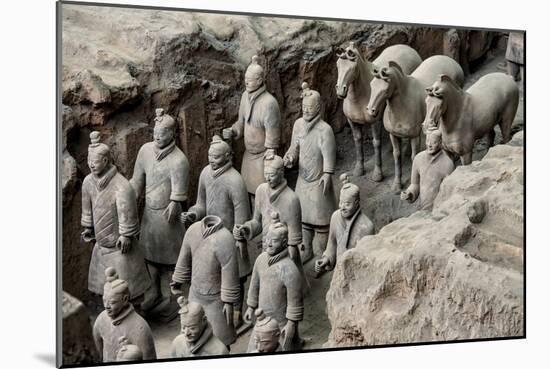 China 10MKm2 Collection - Terracotta Warriors and Horses-Philippe Hugonnard-Mounted Photographic Print