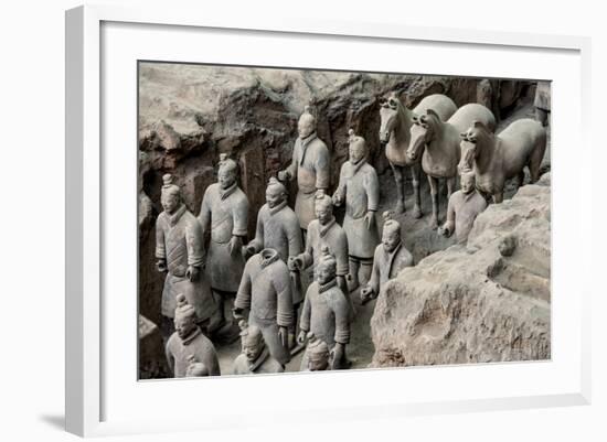 China 10MKm2 Collection - Terracotta Warriors and Horses-Philippe Hugonnard-Framed Photographic Print