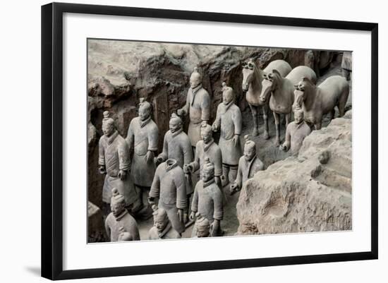 China 10MKm2 Collection - Terracotta Warriors and Horses-Philippe Hugonnard-Framed Photographic Print