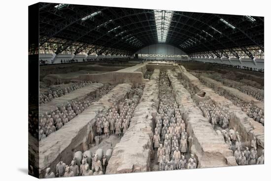 China 10MKm2 Collection - Terracotta Warriors and Horses-Philippe Hugonnard-Stretched Canvas