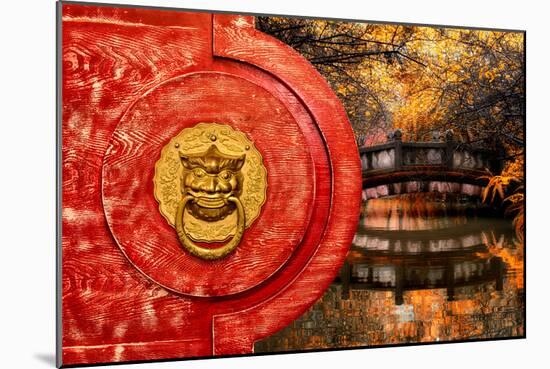 China 10MKm2 Collection - The Door God - Autumn Bridge-Philippe Hugonnard-Mounted Photographic Print