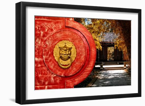China 10MKm2 Collection - The Door God - Autumn Garden-Philippe Hugonnard-Framed Photographic Print