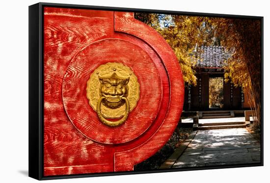 China 10MKm2 Collection - The Door God - Autumn Garden-Philippe Hugonnard-Framed Stretched Canvas