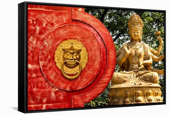 China 10MKm2 Collection - The Door God - Buddha-Philippe Hugonnard-Framed Stretched Canvas