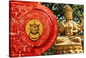 China 10MKm2 Collection - The Door God - Buddha-Philippe Hugonnard-Stretched Canvas