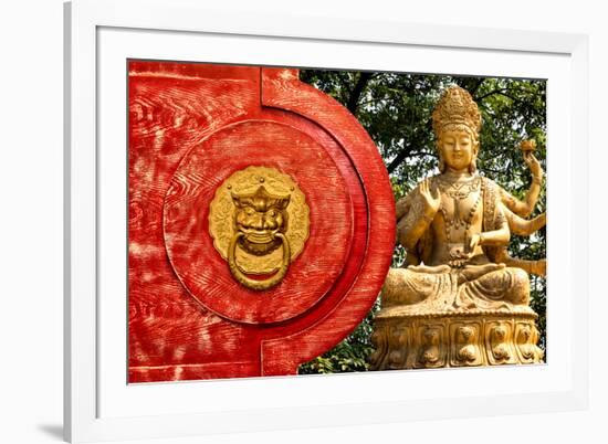 China 10MKm2 Collection - The Door God - Buddha-Philippe Hugonnard-Framed Photographic Print