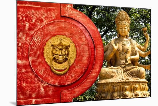 China 10MKm2 Collection - The Door God - Buddha-Philippe Hugonnard-Mounted Photographic Print