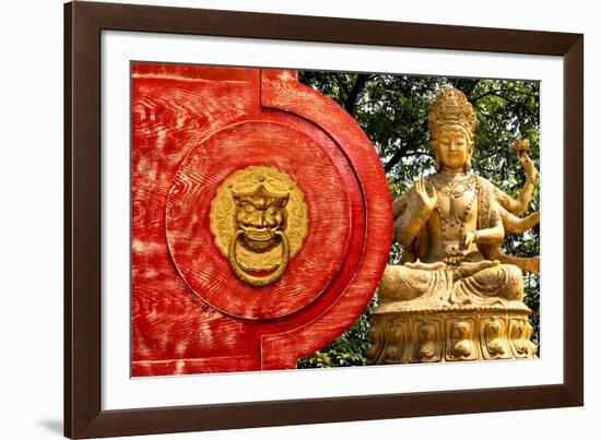 China 10MKm2 Collection - The Door God - Buddha-Philippe Hugonnard-Framed Photographic Print