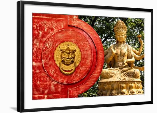 China 10MKm2 Collection - The Door God - Buddha-Philippe Hugonnard-Framed Photographic Print