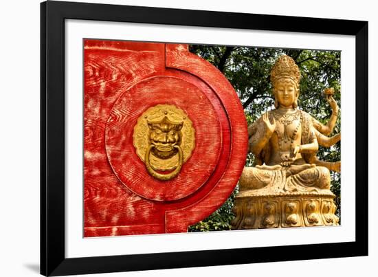 China 10MKm2 Collection - The Door God - Buddha-Philippe Hugonnard-Framed Photographic Print