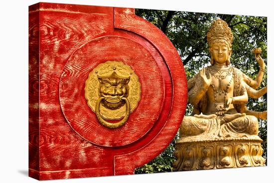 China 10MKm2 Collection - The Door God - Buddha-Philippe Hugonnard-Stretched Canvas