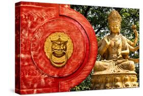 China 10MKm2 Collection - The Door God - Buddha-Philippe Hugonnard-Stretched Canvas