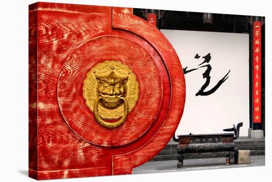 China 10MKm2 Collection - The Door God - Buddhist Art-Philippe Hugonnard-Stretched Canvas