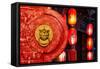 China 10MKm2 Collection - The Door God - Chinese Lanterns-Philippe Hugonnard-Framed Stretched Canvas