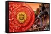 China 10MKm2 Collection - The Door God - City of Light-Philippe Hugonnard-Framed Stretched Canvas