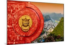 China 10MKm2 Collection - The Door God - City of Yangshuo-Philippe Hugonnard-Mounted Photographic Print
