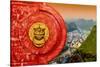 China 10MKm2 Collection - The Door God - City of Yangshuo-Philippe Hugonnard-Stretched Canvas