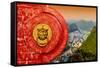 China 10MKm2 Collection - The Door God - City of Yangshuo-Philippe Hugonnard-Framed Stretched Canvas