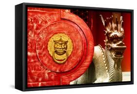 China 10MKm2 Collection - The Door God - Dragon-Philippe Hugonnard-Framed Stretched Canvas